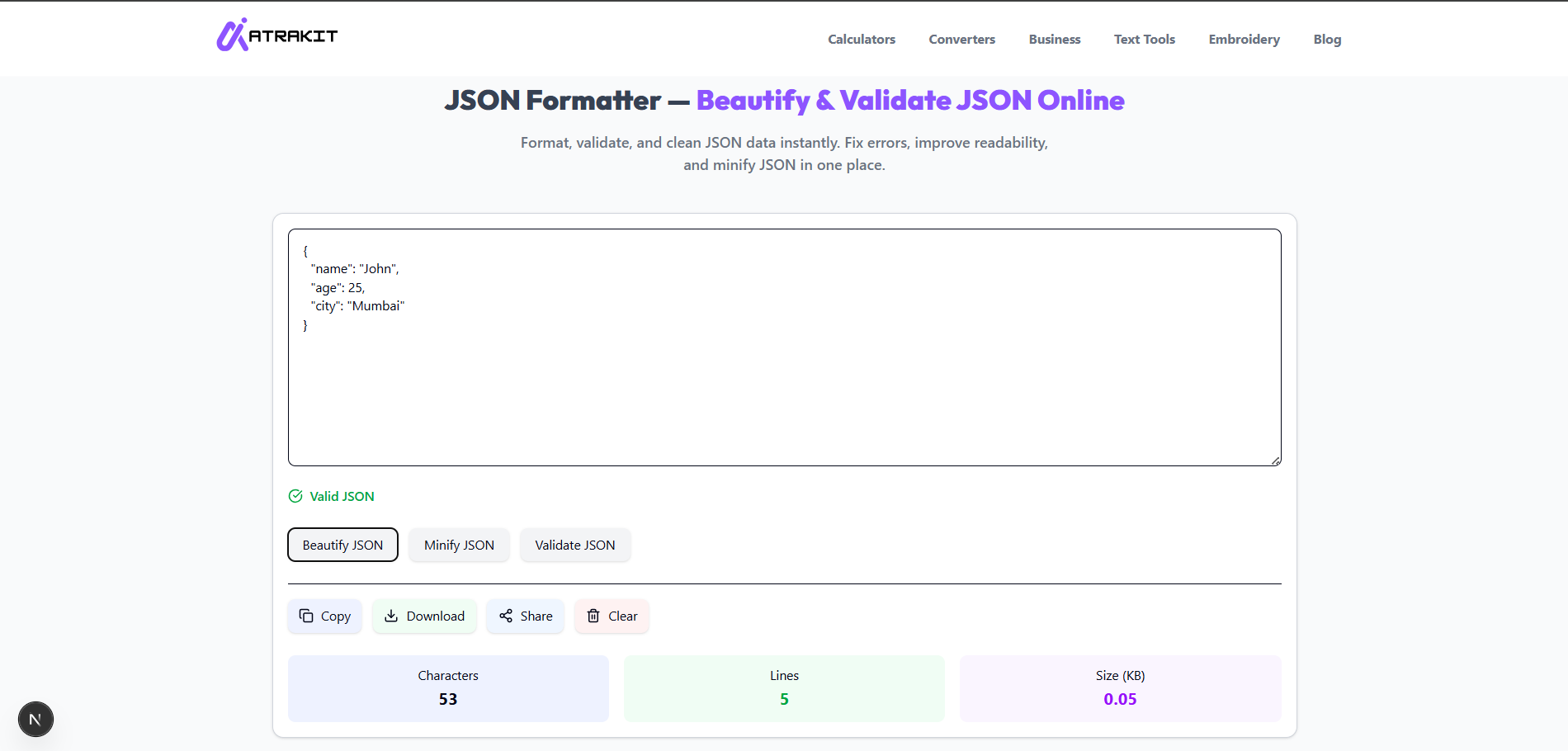 JSON Formatter: How to Format and Beautify JSON Online Easily