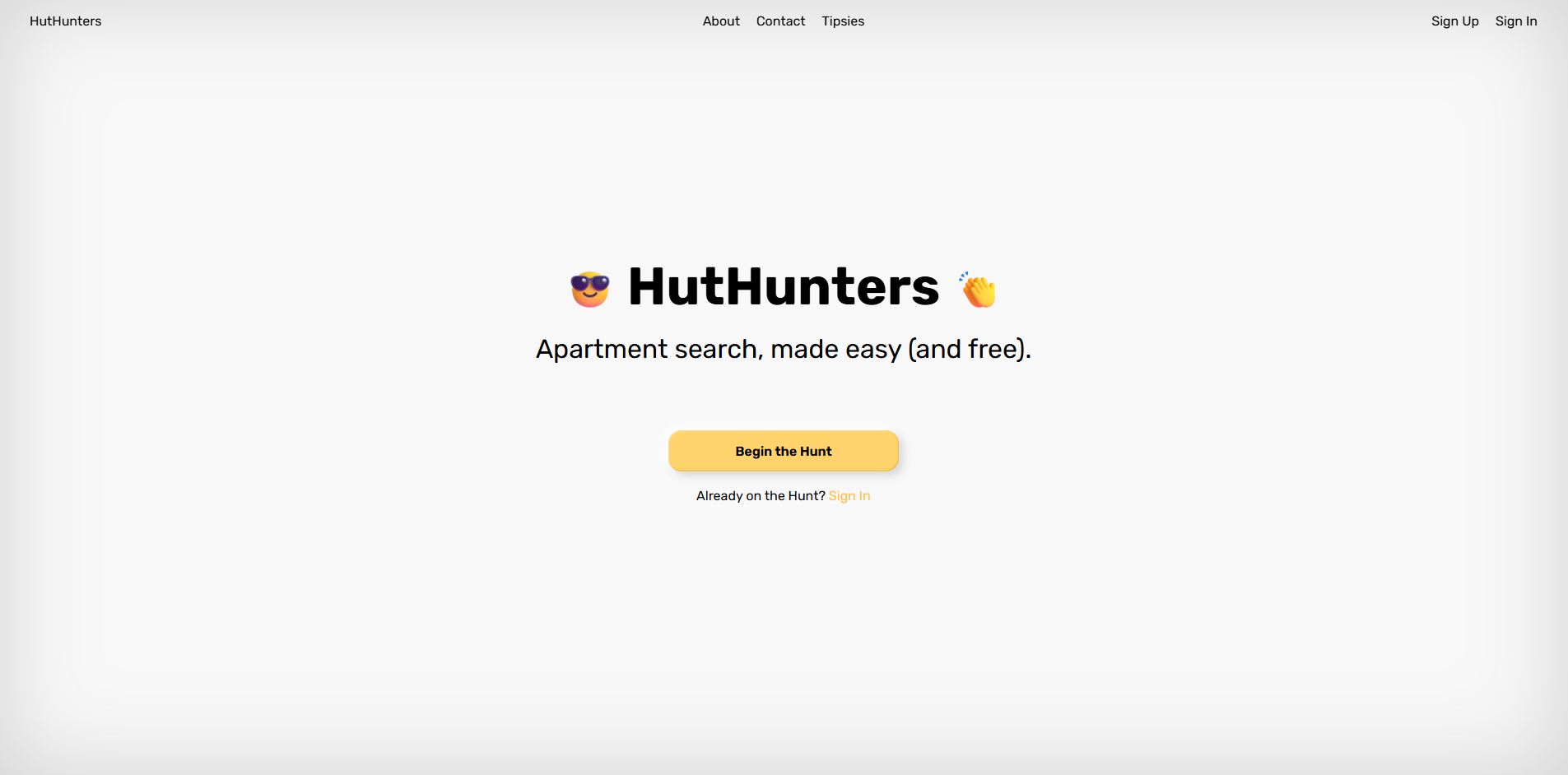 Notes on HutHunters, a project I built and then stopped