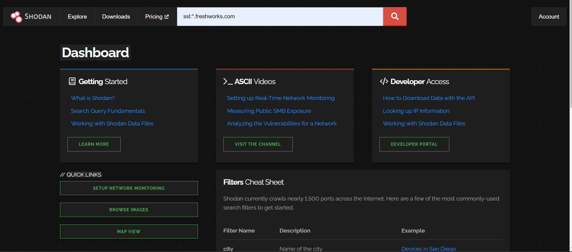 Getting all ips from Shodan easy