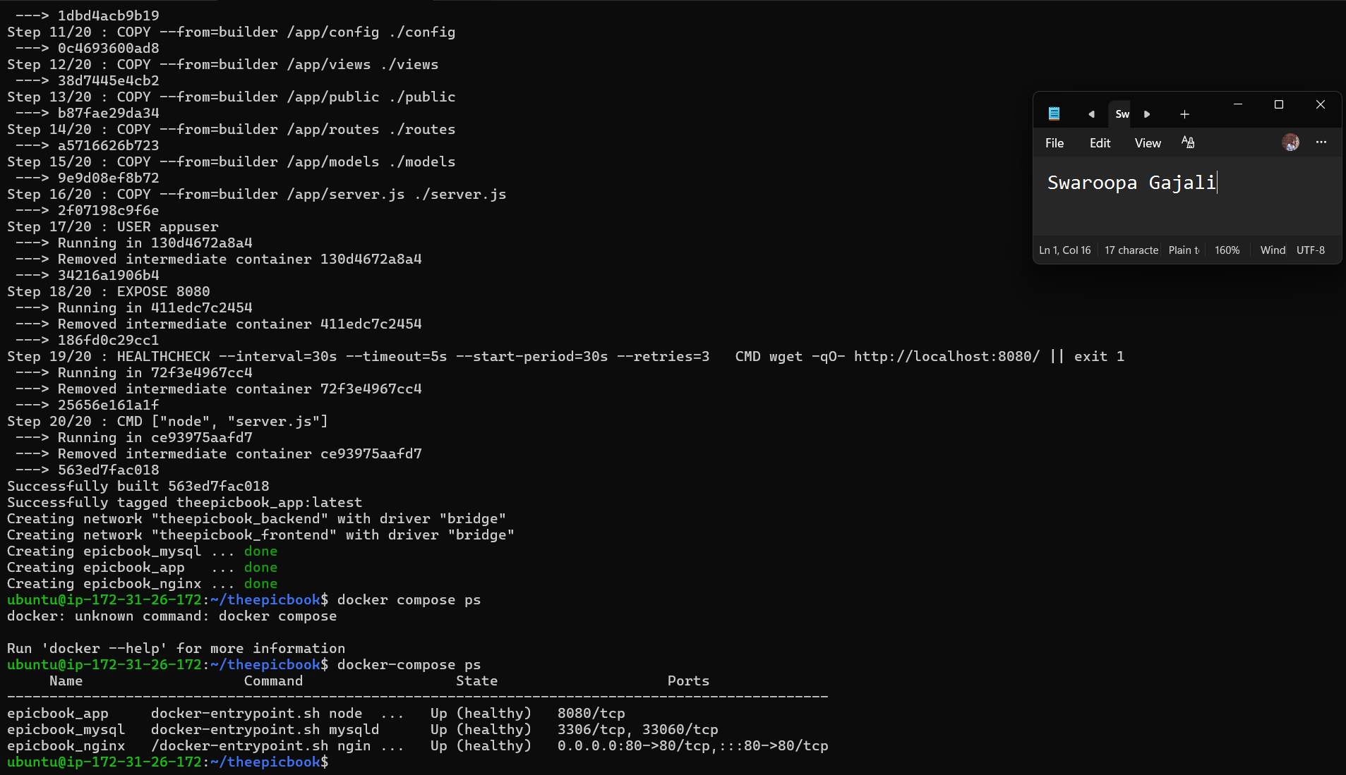 Deploying The EpicBook as a Production-Ready Dockerized Application