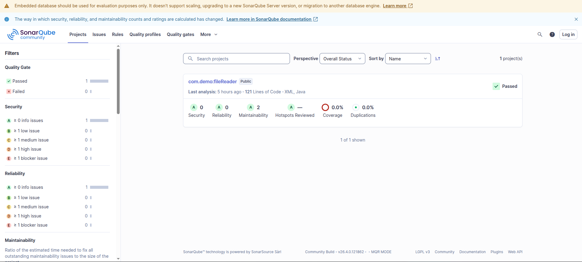 Integrating sonarqube server with spring boot application