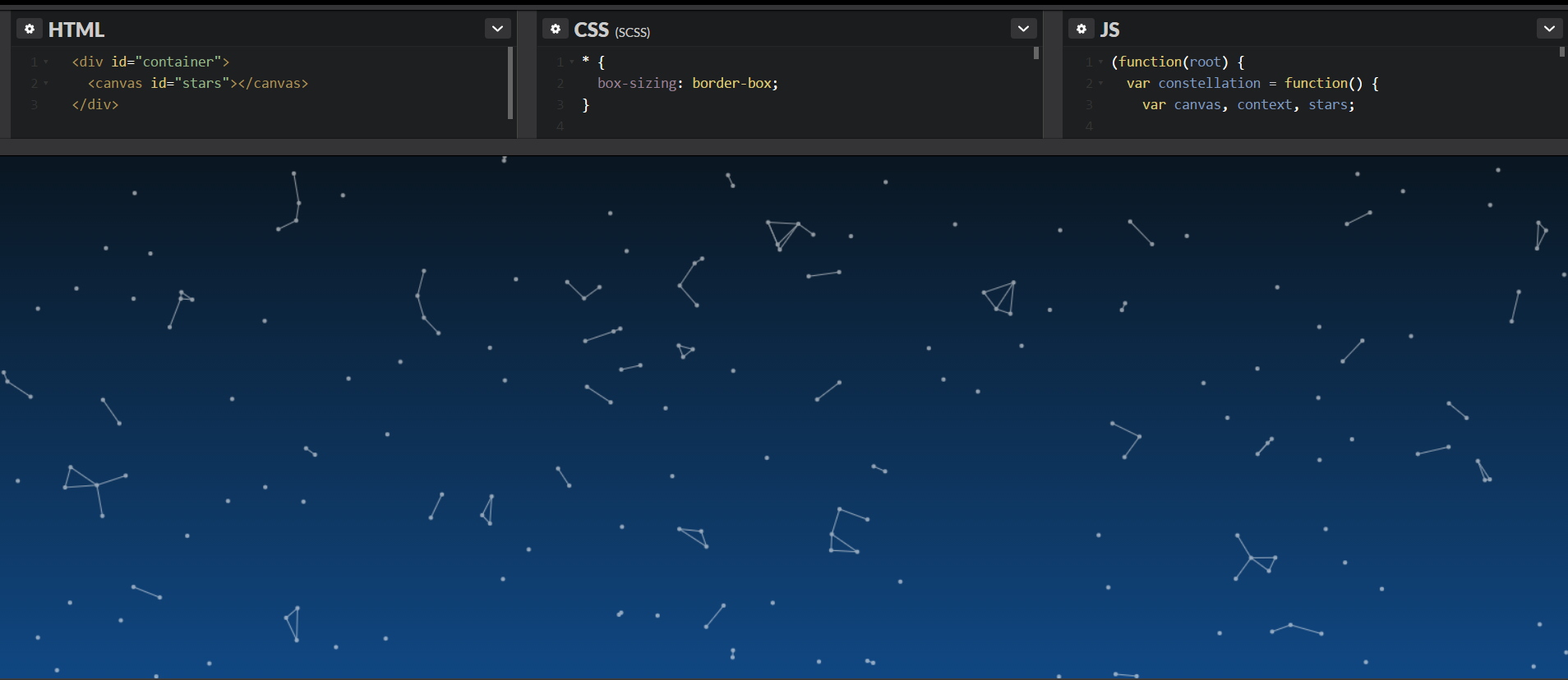 Constellation Background With JS And TDD Gildardo Adrian