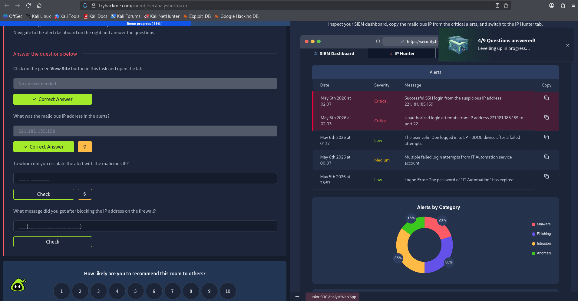 TryHackMe — Junior Security Analyst Walkthrough
