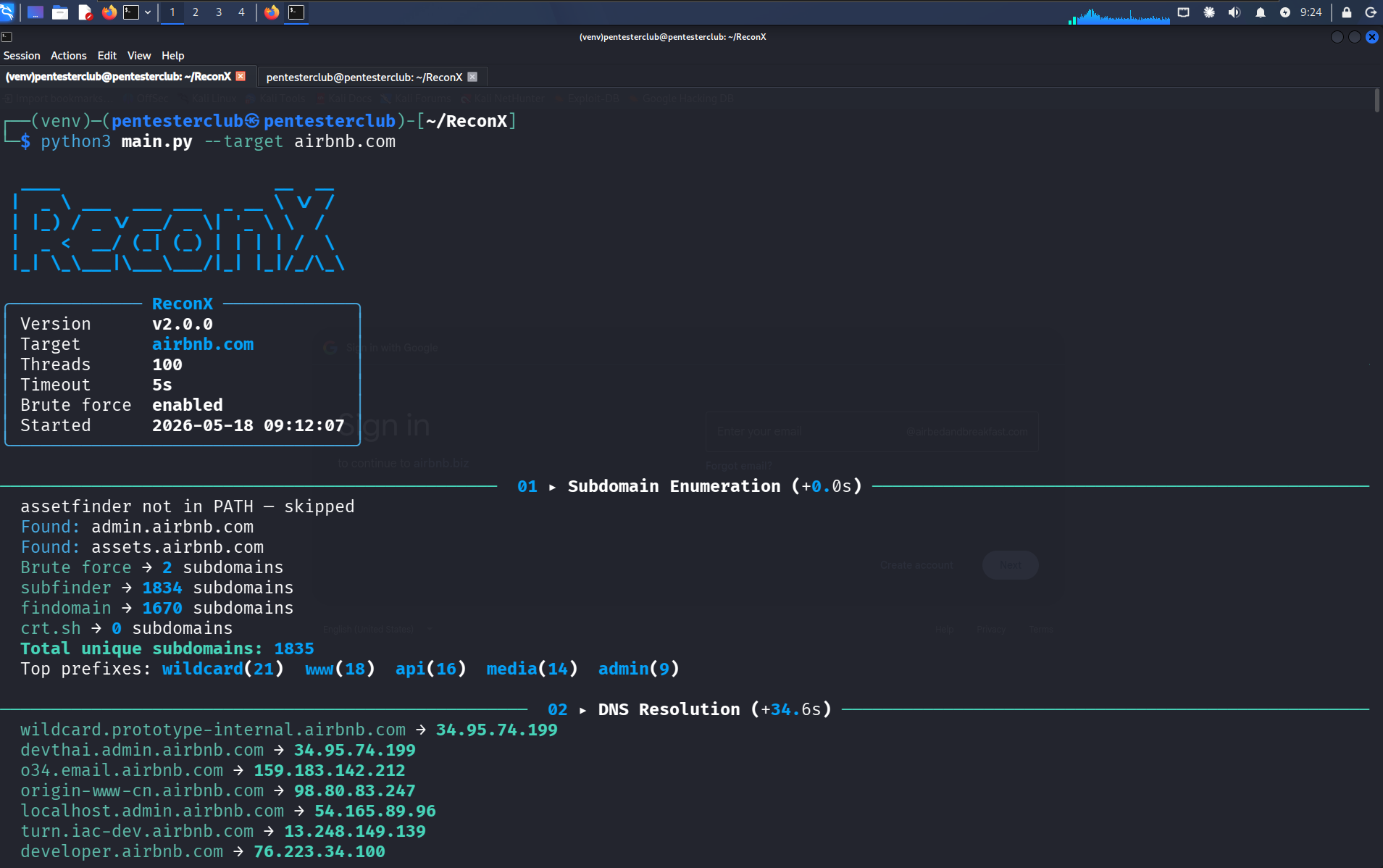 ReconX Automation | Save Hours on Bug Bounty Recon
