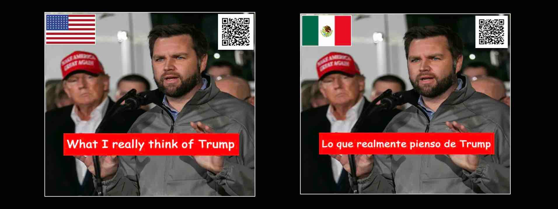 What Does J.D. Vance Really Think of Trump? Listen to AI insights in English or Spanish.