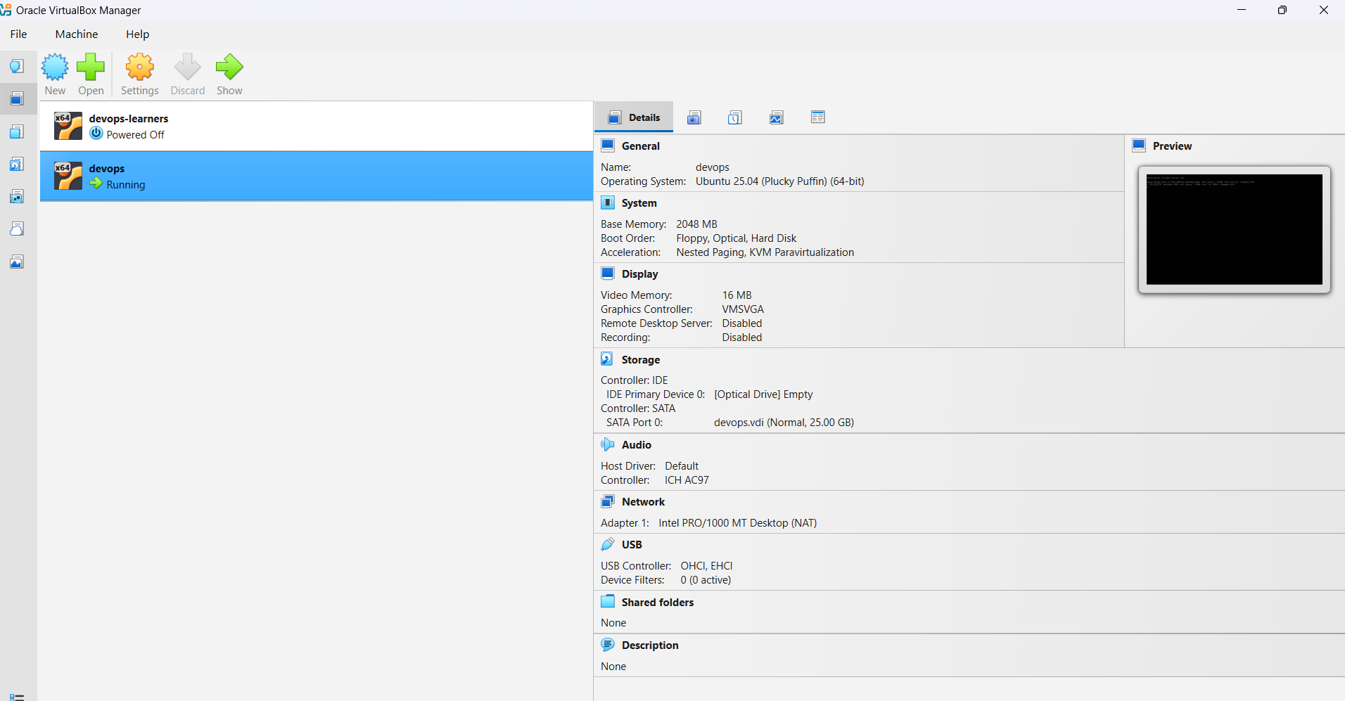 Day2 of learning DevOps: Set up Oracle virtualBox and Ubuntu, linux,ssh, and port forwarding,