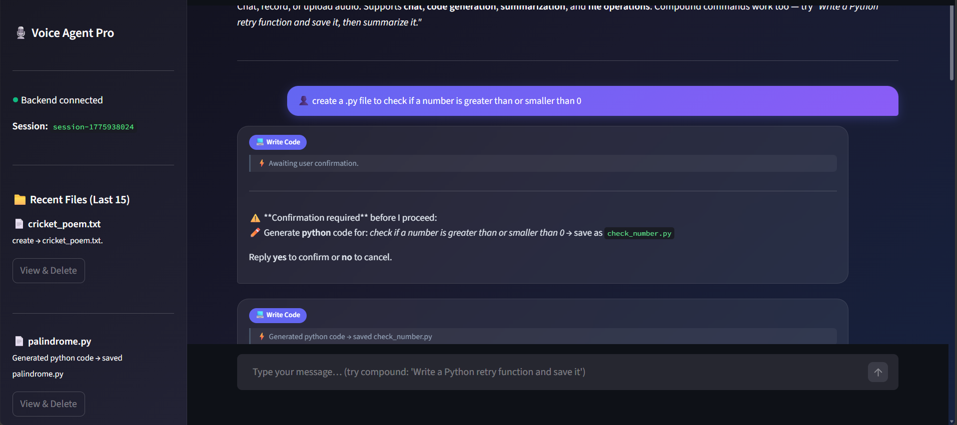 I Built a Voice-Controlled AI Agent That Writes Code, Manages Files, and Talks Back — Here’s How