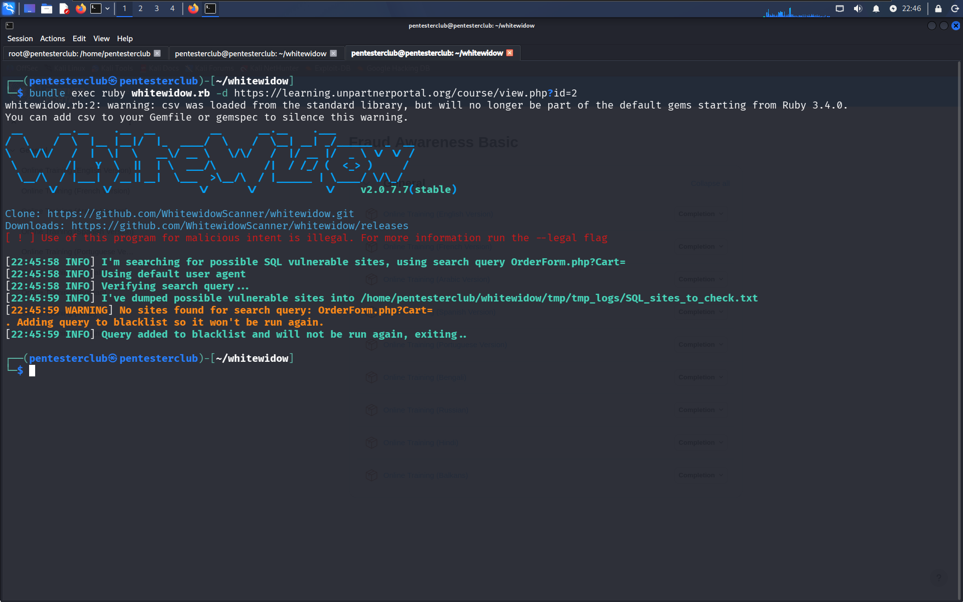 ⚡ WhiteWidow: The Ultimate SQL Injection Scanner for Security Professionals