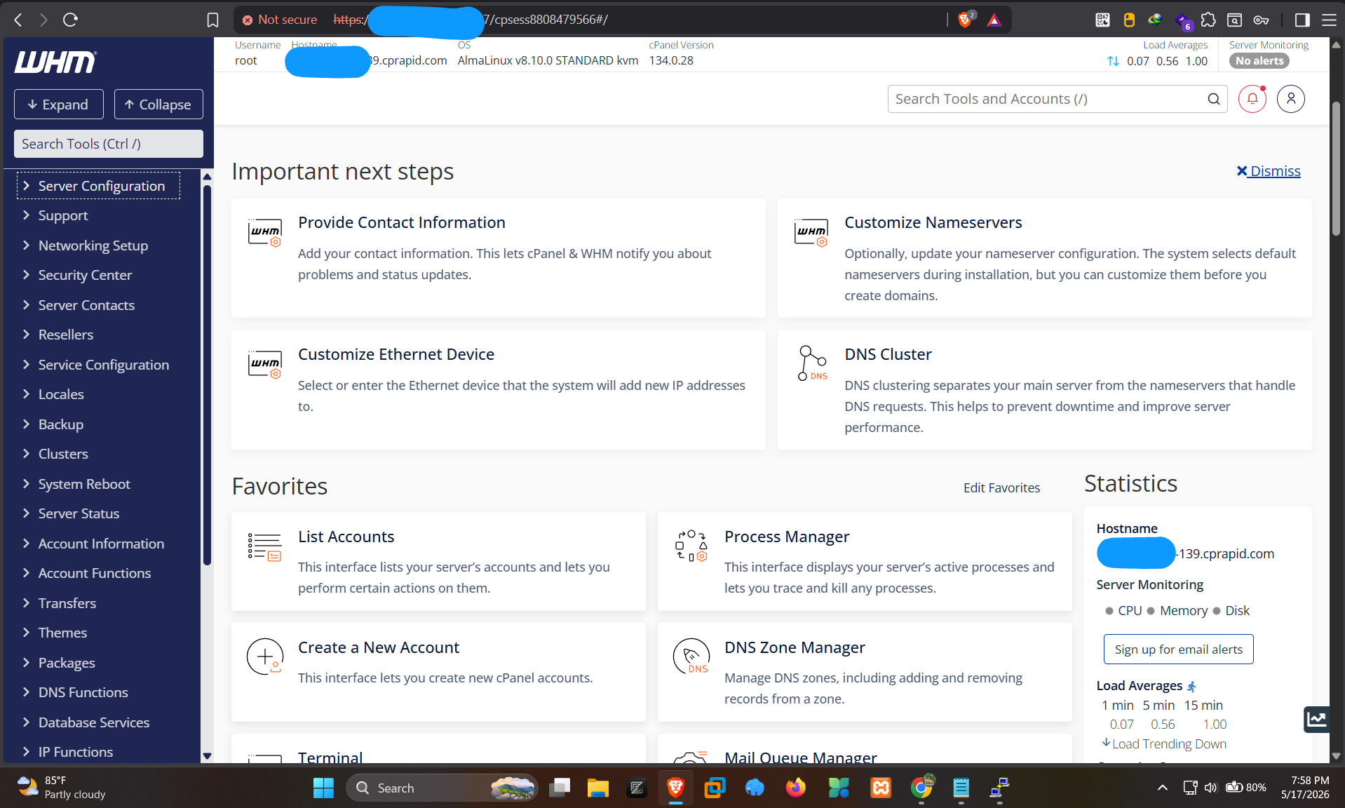 How to Set Up a High-Performance Web Server on a 4GB or 8GB VPS with cPanel and LiteSpeed…