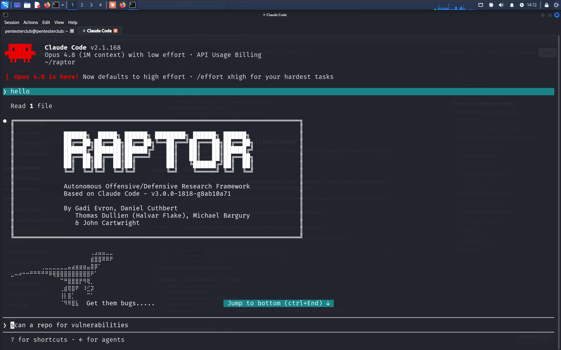 Claude + RAPTOR: AI-Powered Offensive & Defensive Security