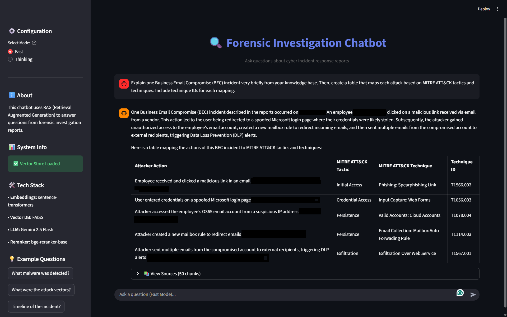My AI Analyst: Building an AI-Powered RAG Chatbot for Forensic Report Analysis