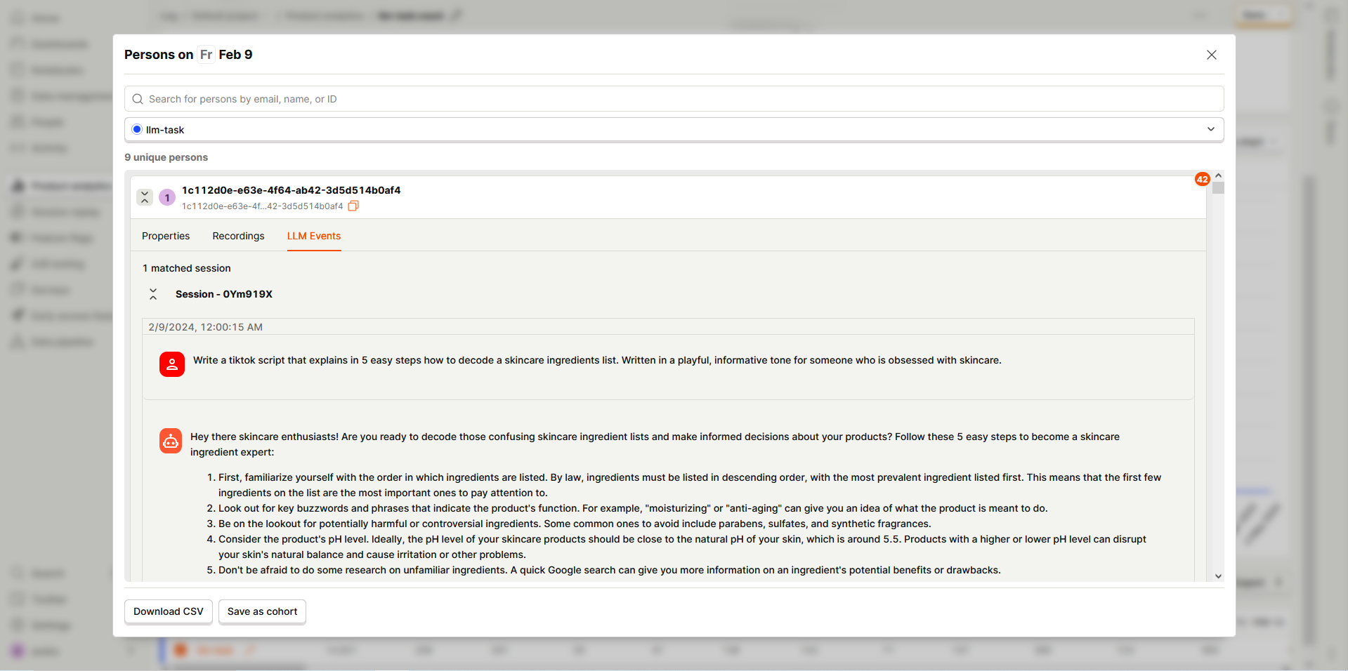 Quickly Load and Label your LLM interactions with PostHog-LLM