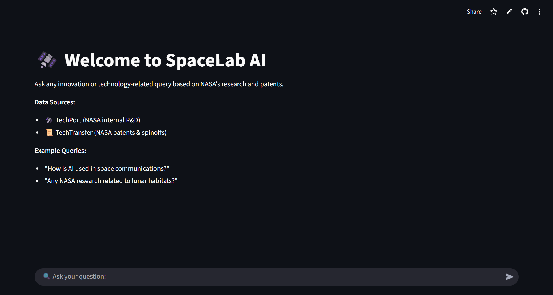 Introducing SpaceLab AI: A Smart Assistant That Translates Space Tech