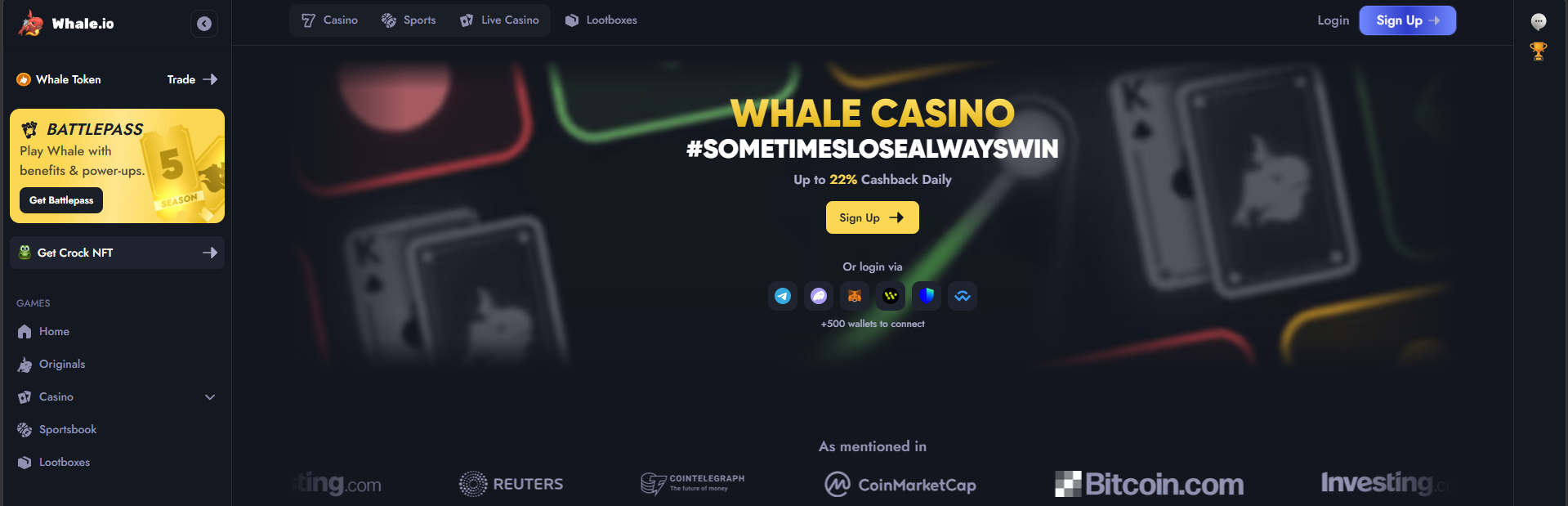 Whale.io Casino Erfahrungen 2026: Der ultimative Test für Crypto Casino & Sportwetten in…