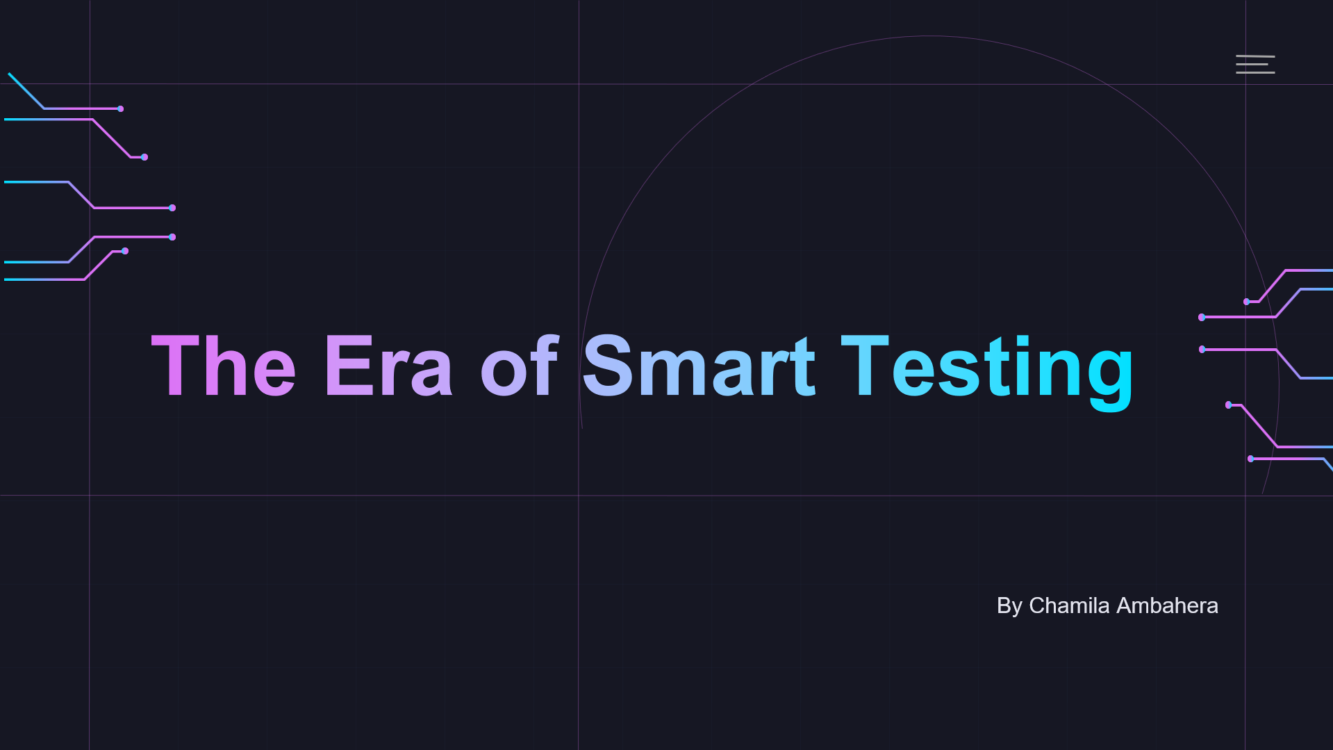 The Era of Smart Testing — Presentation