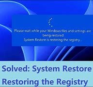 Restore the Registry