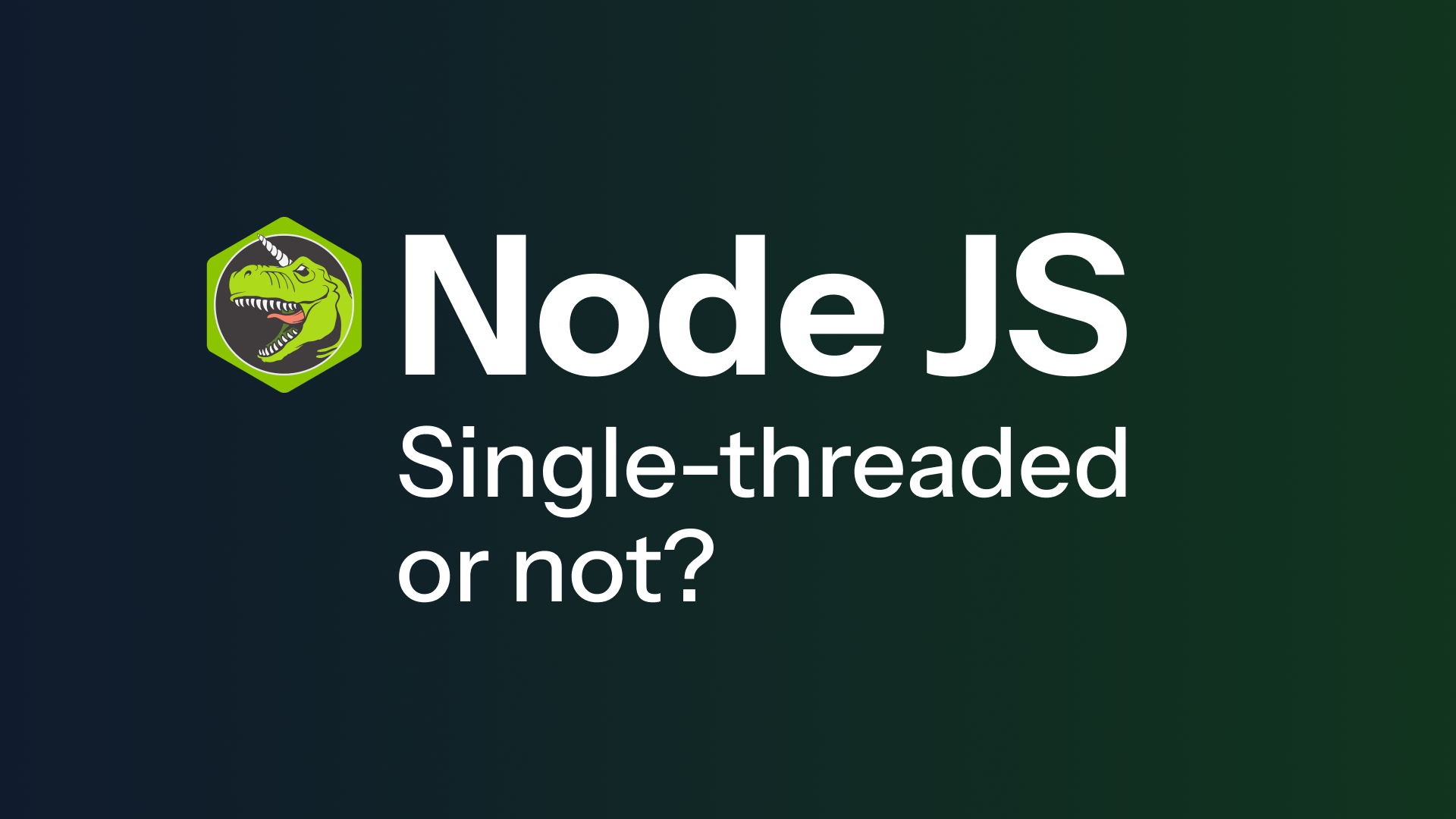 Node.Js is not single-threaded the way you think.
