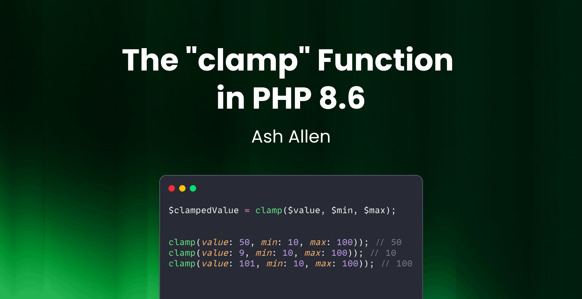 The `clamp` Function in PHP 8.6