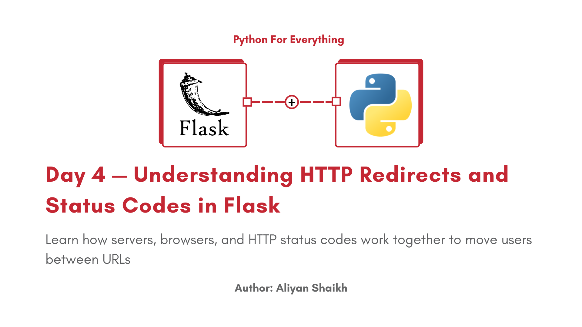 Day 4 — Understanding HTTP Redirects and Status Codes in Flask