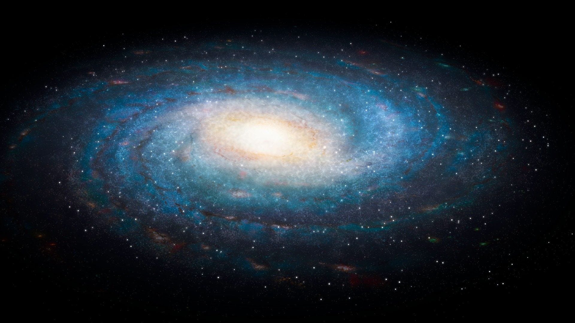Enhanced Milky Way Galaxy in THREEJS