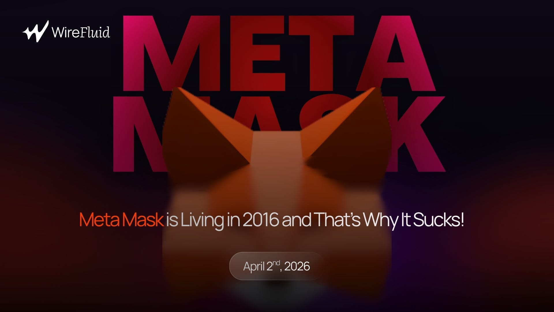 MetaMask Is Living in 2016 and That’s Why It Sucks.