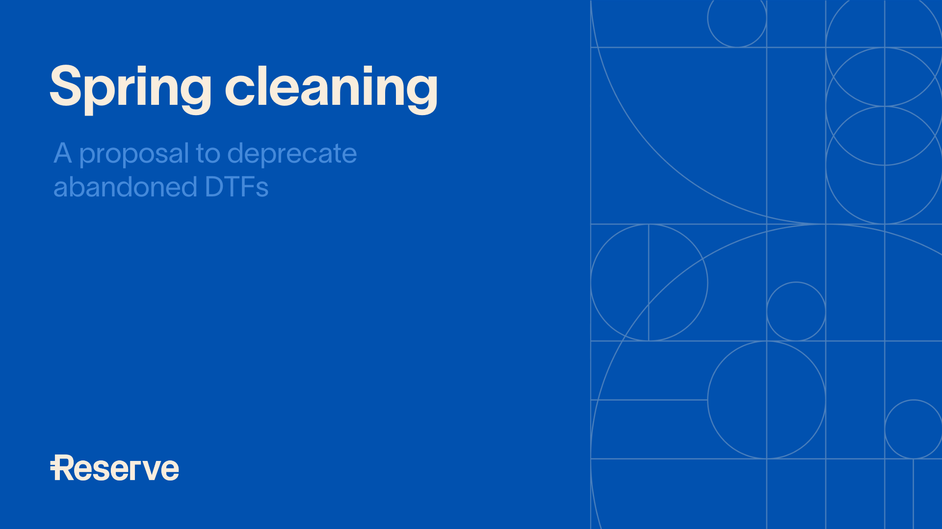 Spring cleaning: A proposal to deprecate abandoned DTFs