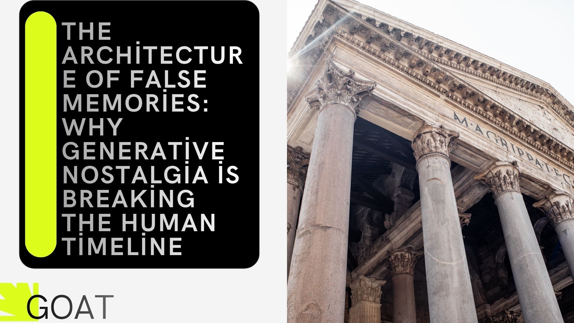 The Architecture of False Memories: Why Generative Nostalgia is Breaking the Human Timeline