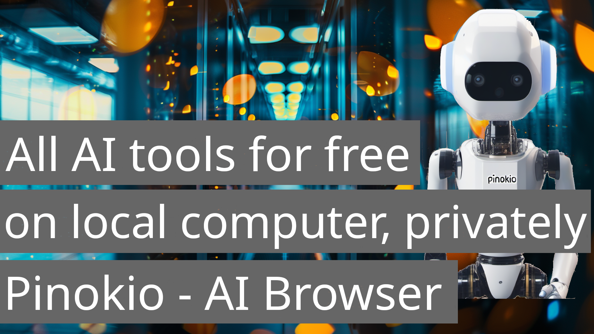 All AI tools for free on your local computer, privately!