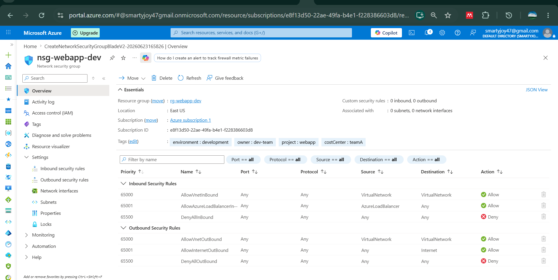 Building a Secure Azure Virtual Machine Environment with Azure Bastion (No Public IP Required)…