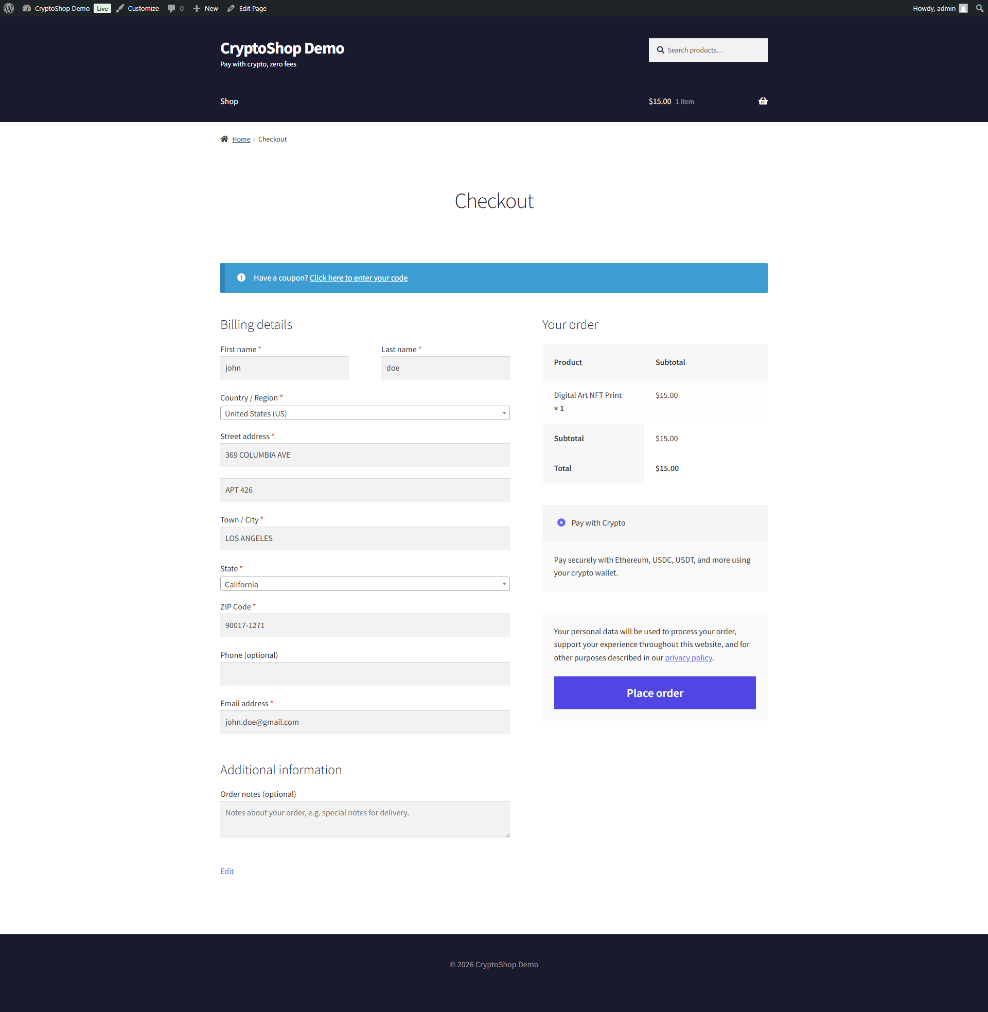 Accept Crypto on WooCommerce in 5 Minutes | No Fees, No KYC
