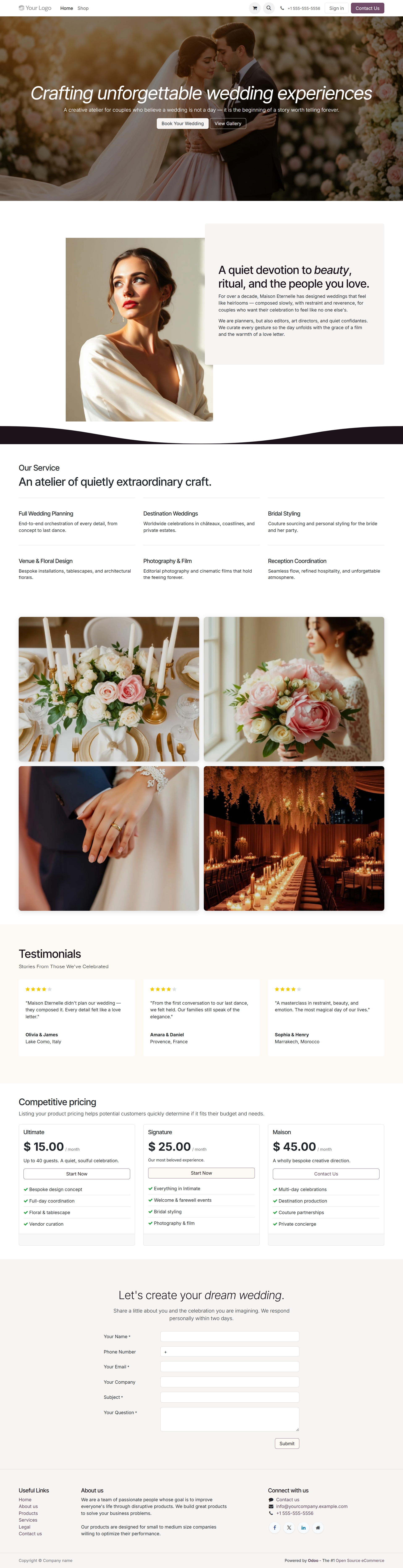 Designing a Luxury Wedding Website That Feels Like a Love Story