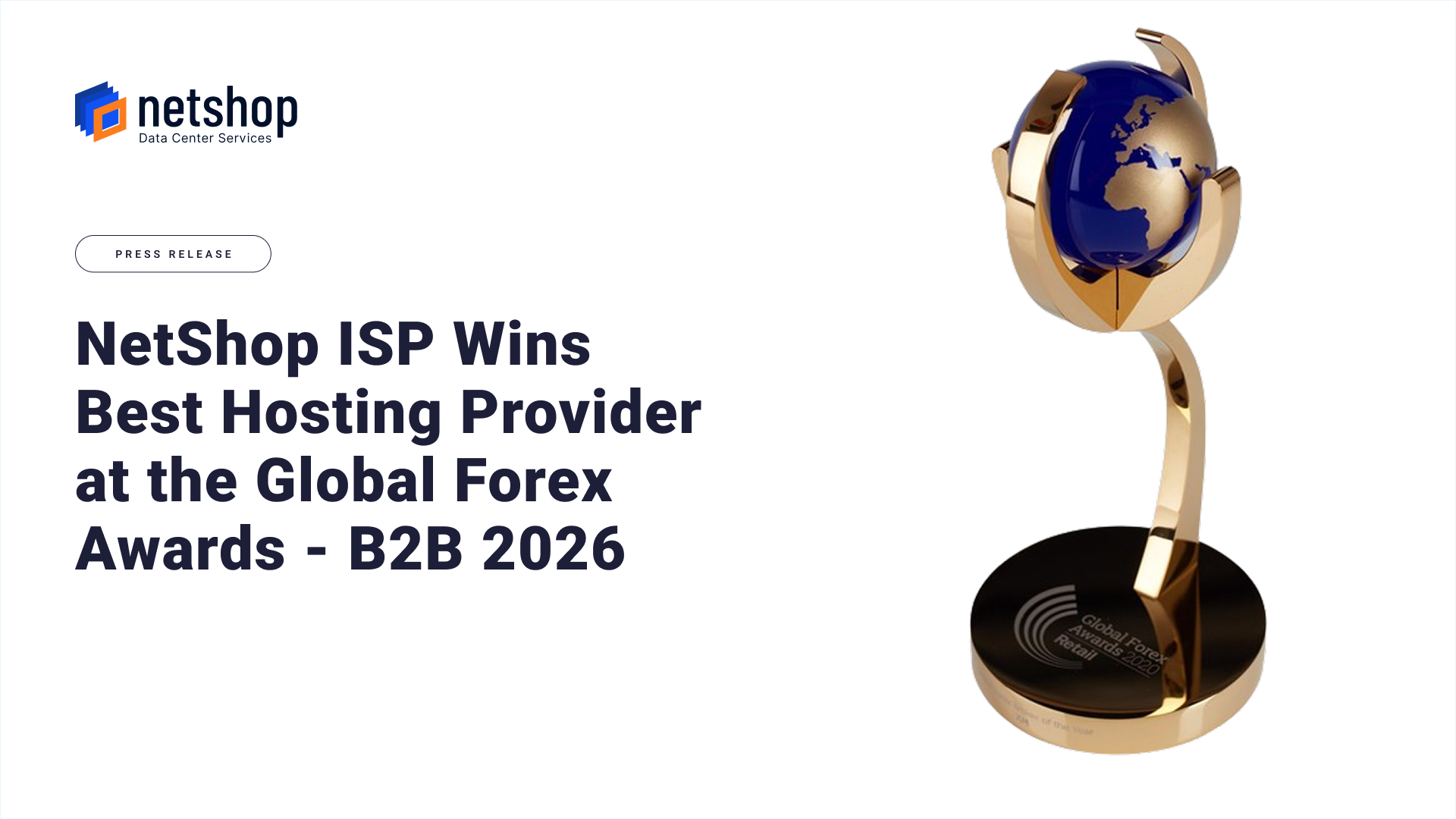 NetShop ISP Wins Best Hosting Provider at the Global Forex Awards — B2B 2026