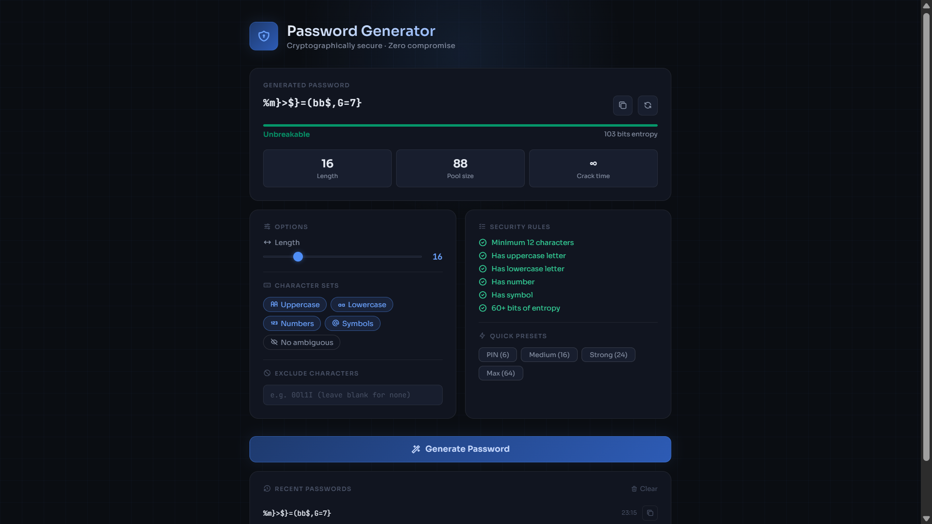 I Built a Cryptographically Secure Password Generator in Vanilla JS — Here’s What Most Tutorials…