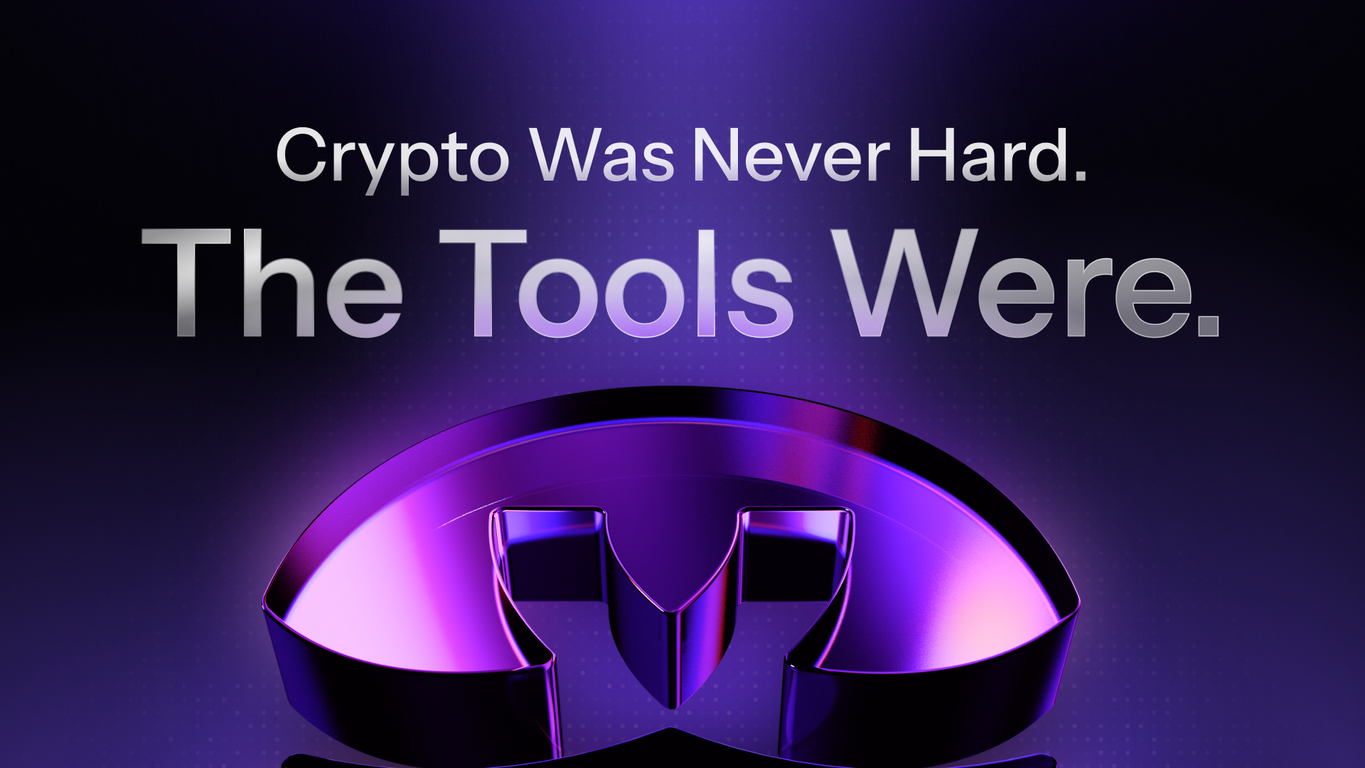 Crypto Was Never Hard. The Tools Were.