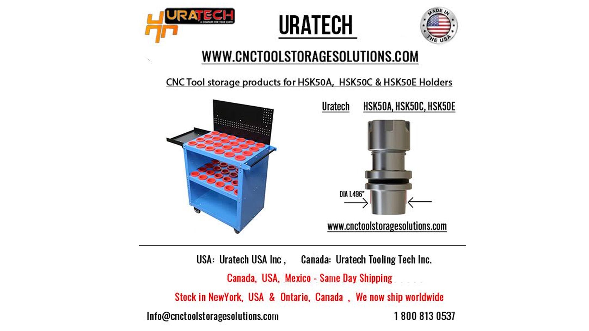 CNC Tool Storage products for HSK50A HSK50C and HSK50E Holders