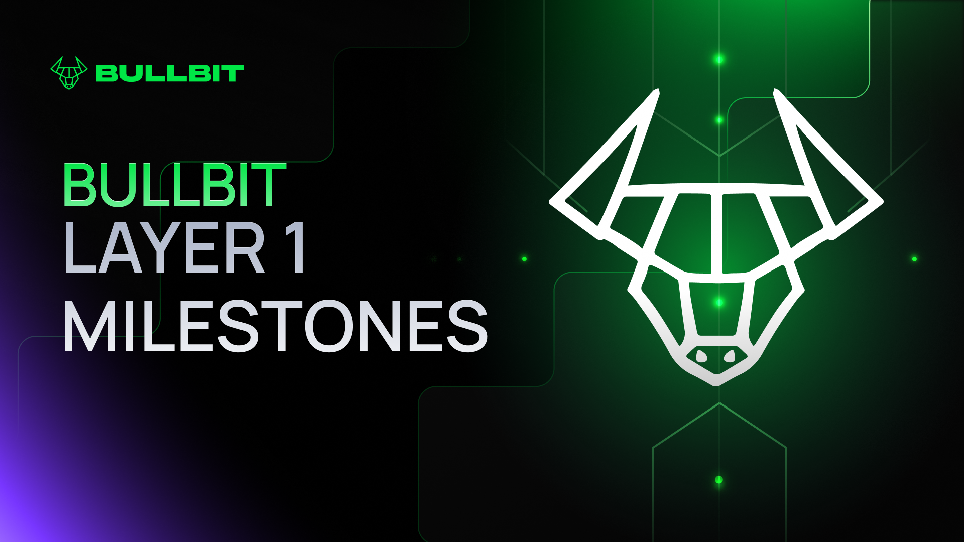 BULLBIT LAYER 1 MILESTONES
