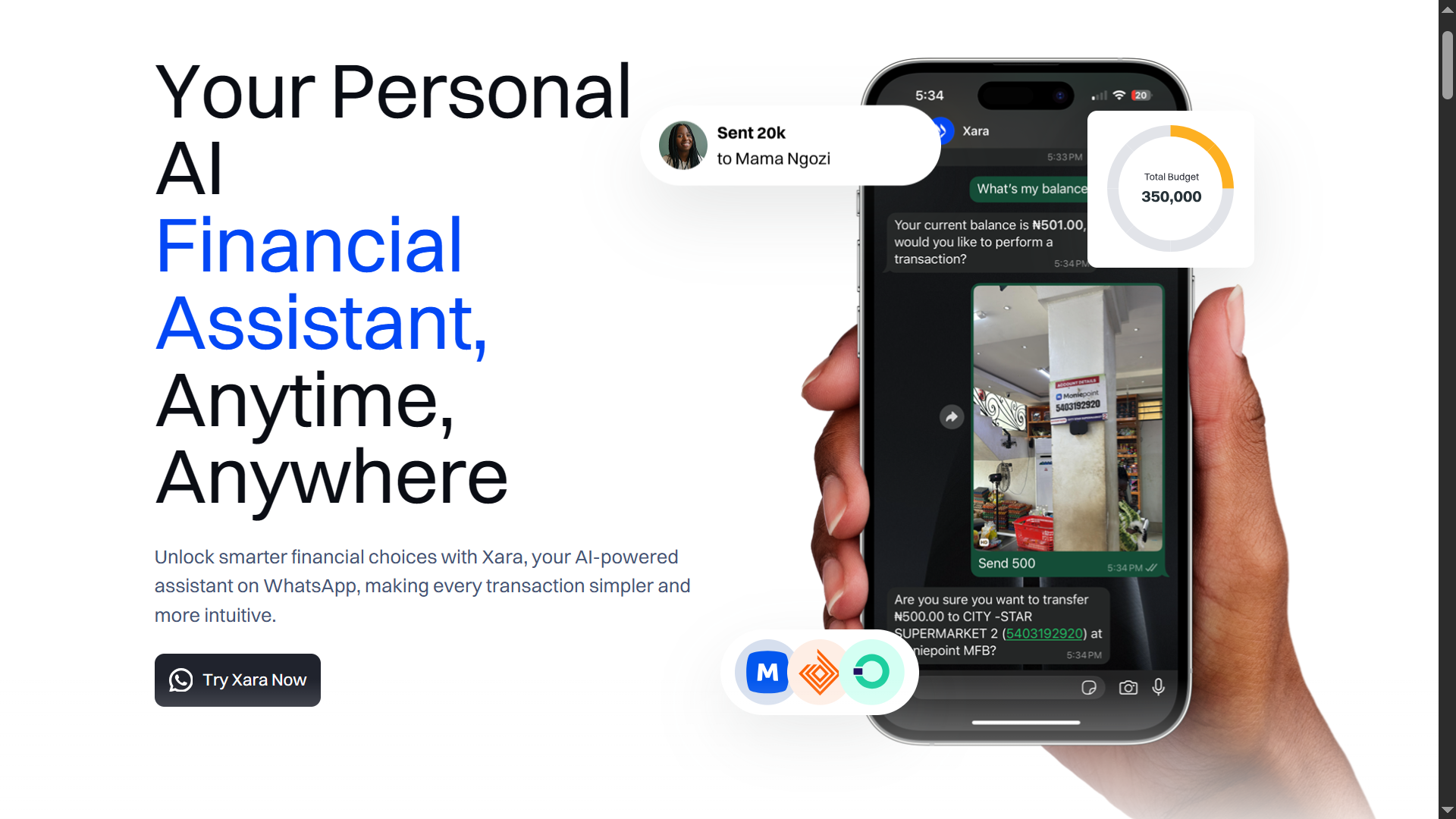 Your WhatsApp Just Became a Bank with Xara.