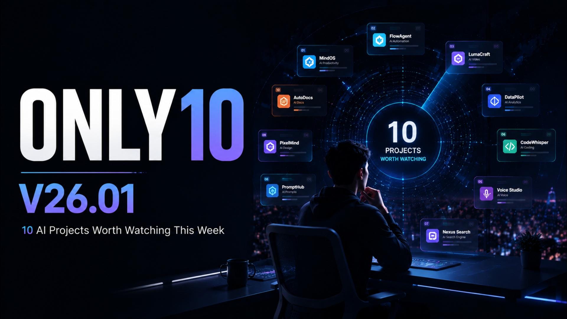Only10 Vol.26.01 | 10 AI Projects Worth Watching This Week