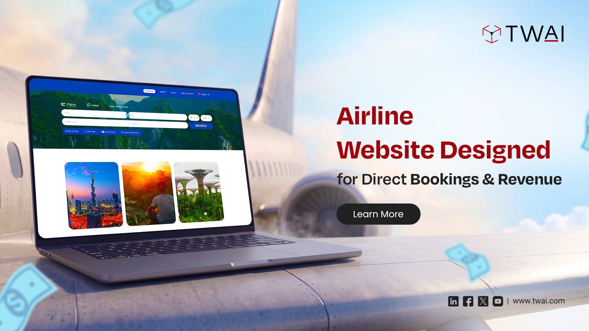 Airline Website Development Solutions for Higher Direct Bookings &