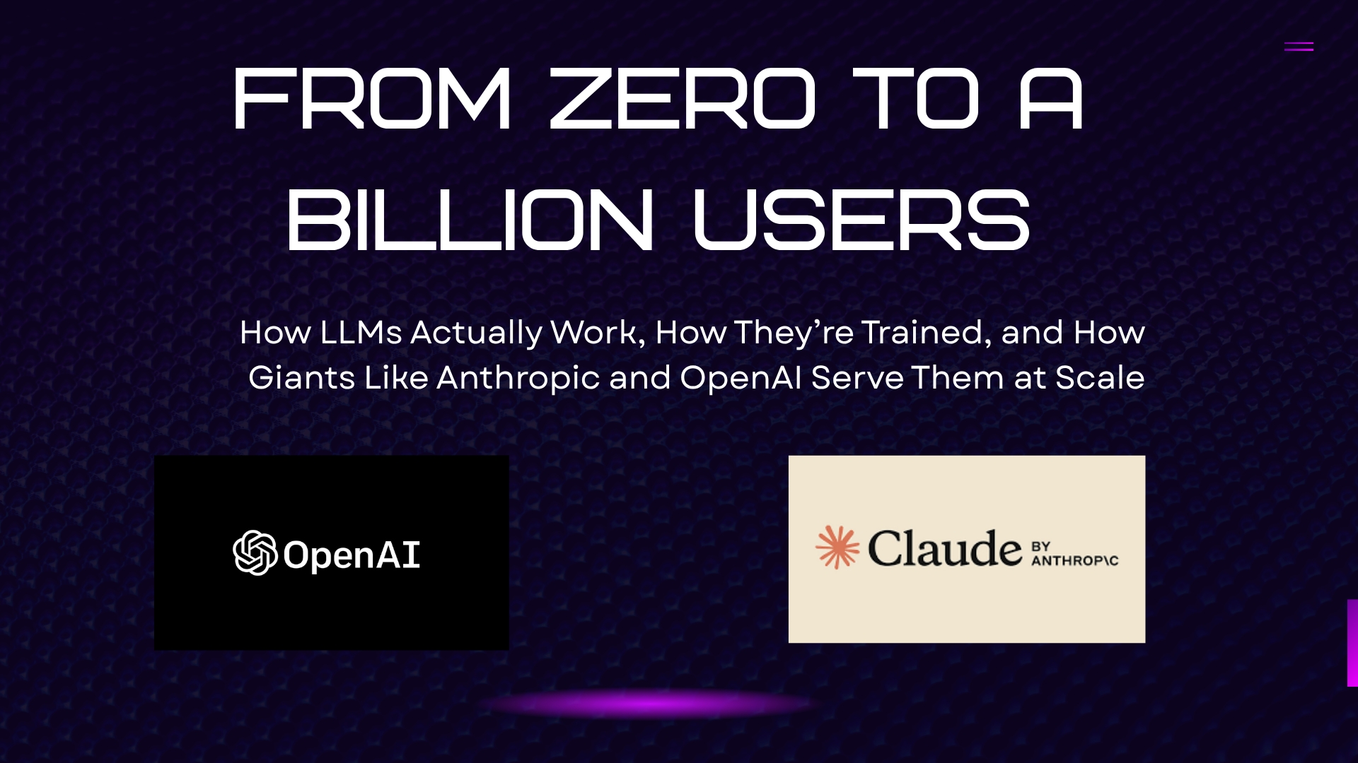 From Zero to a Billion Users: How LLMs Actually Work, How They’re Trained, and How Giants Like…