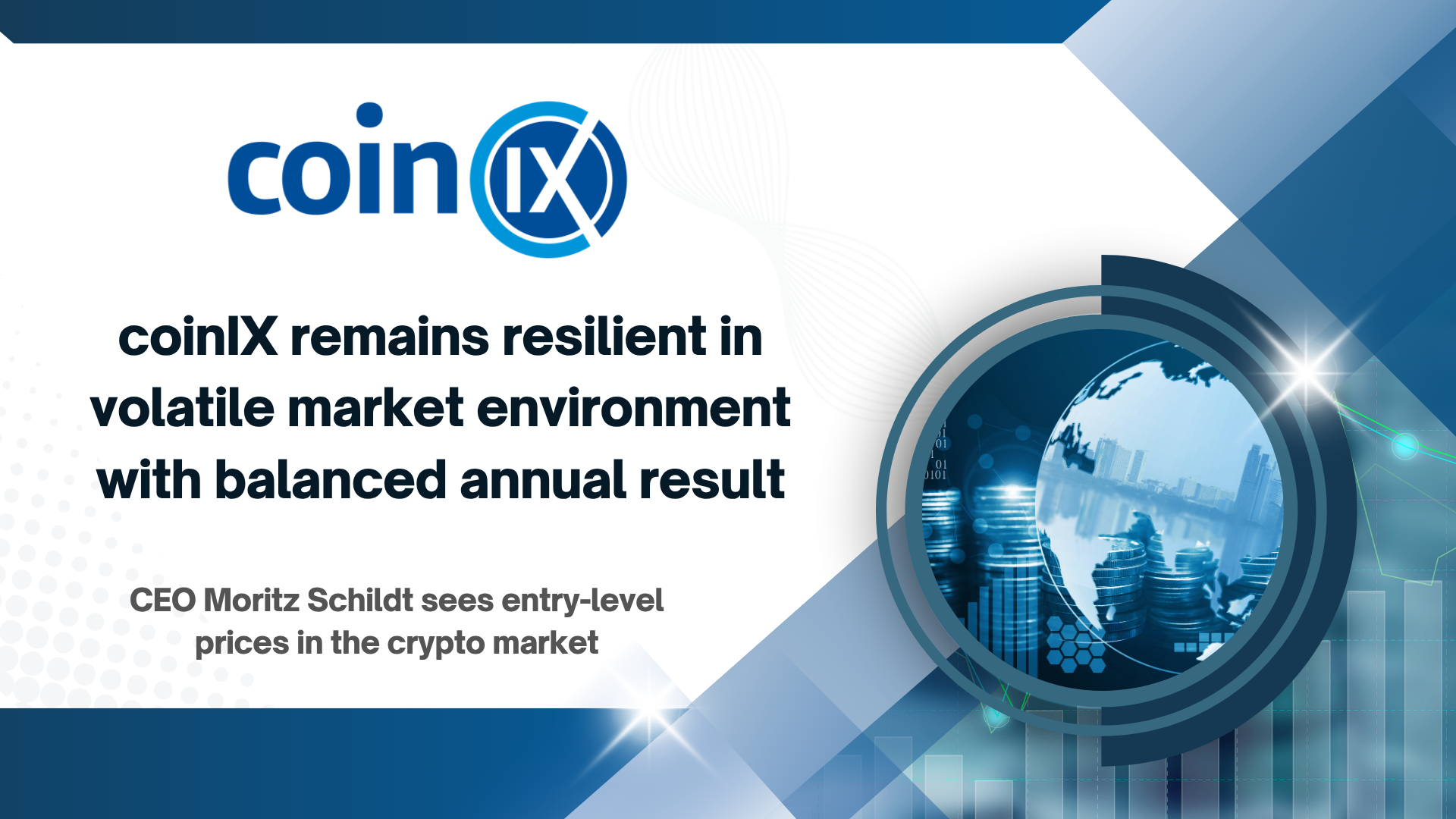coinIX remains resilient in volatile market environment with balanced annual result