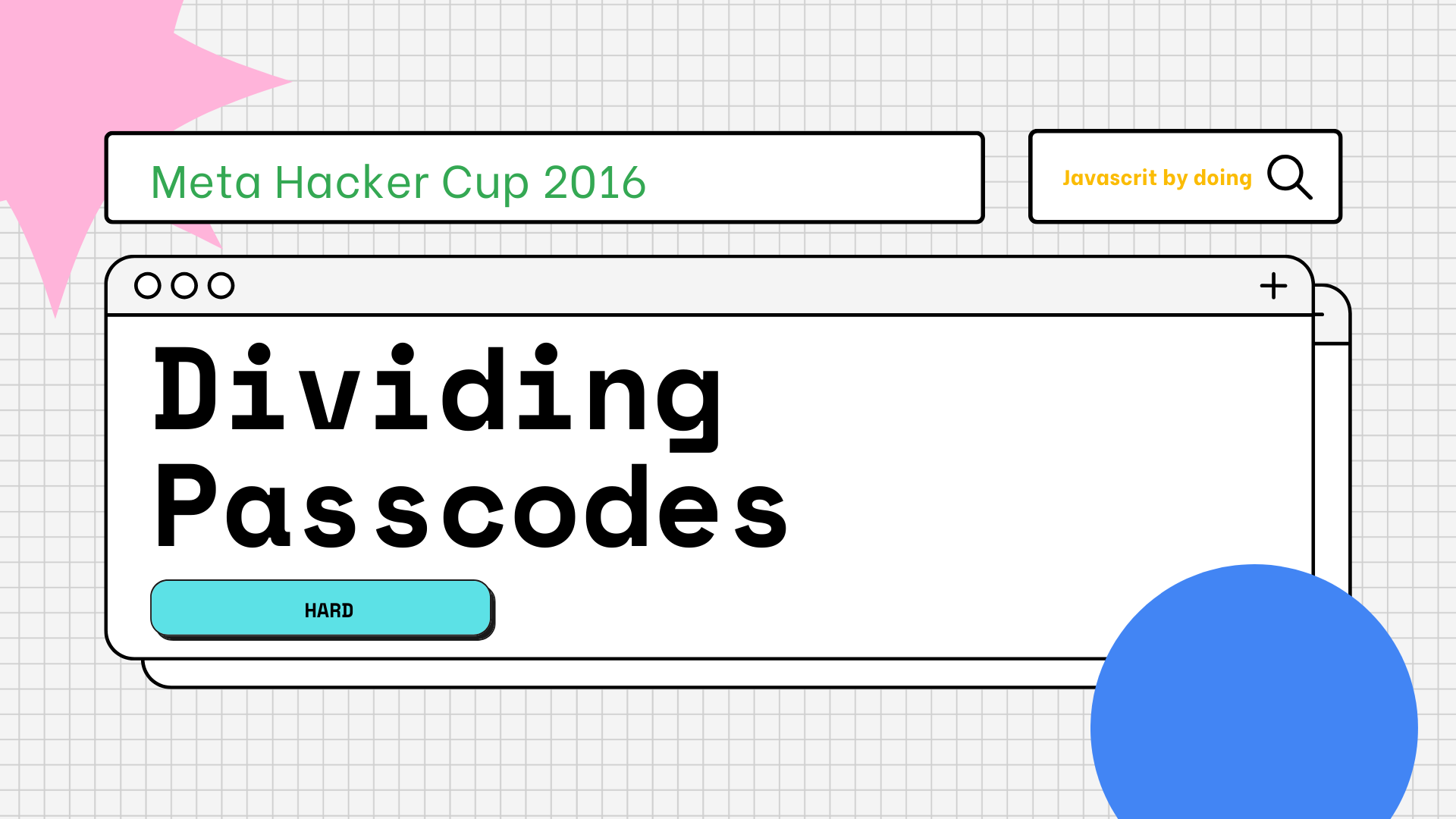 Meta Hacker Cup 2016 — Final Round: Dividing Passcodes