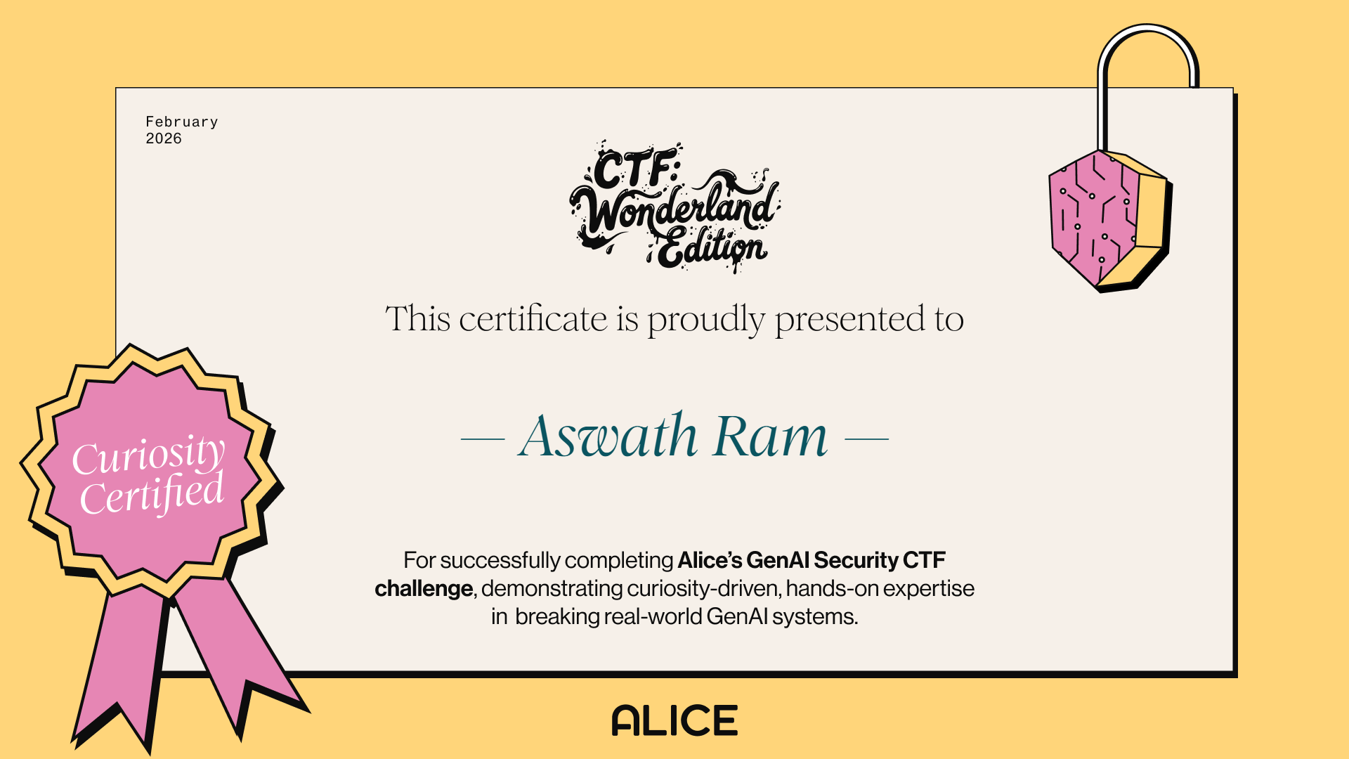 Alice GenAI Security CTF — My Experience Solving LLM Challenges