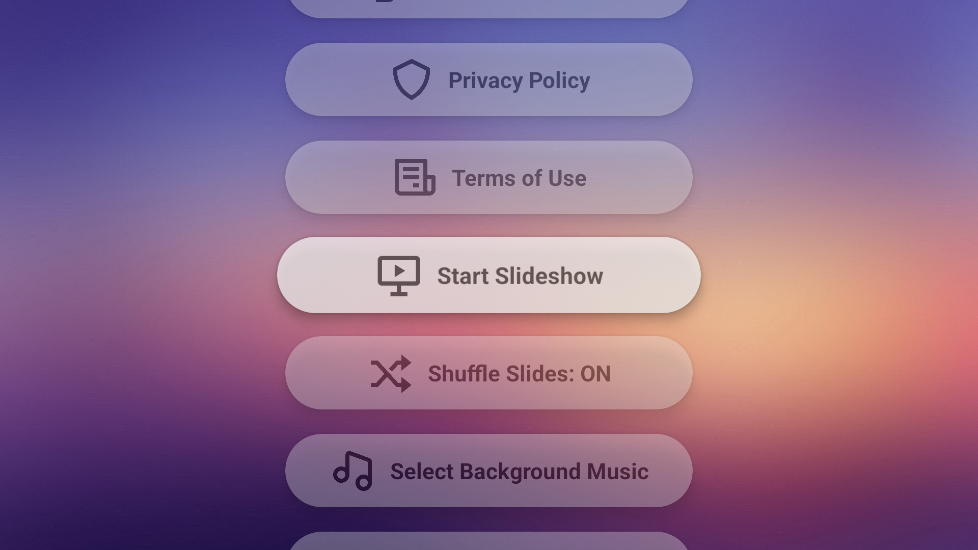 How to show a slideshow using media from a USB drive?