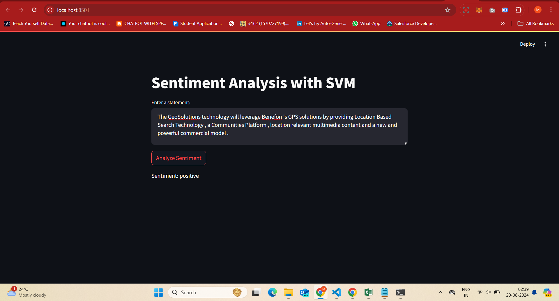 From Data to Deployment: Sentiment Analysis of Financial News.