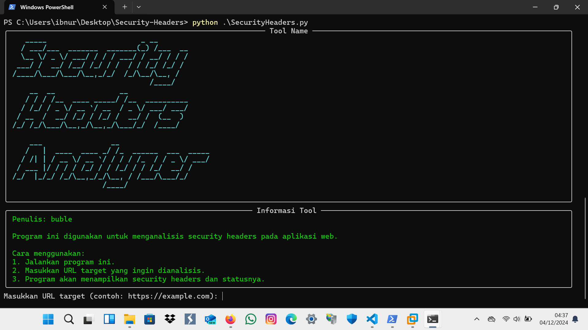 Python — Program Security Headers