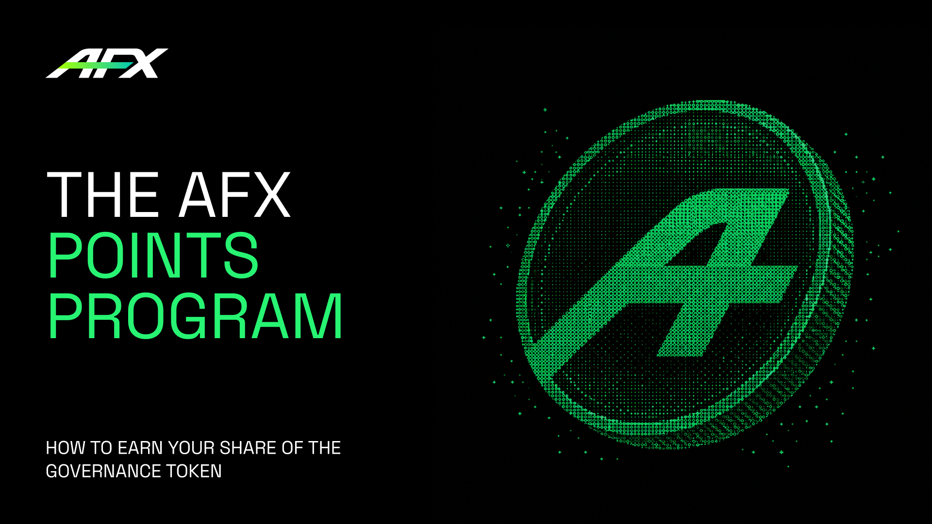 The AFX Points Program: How to Earn Your Share of the AFX Token