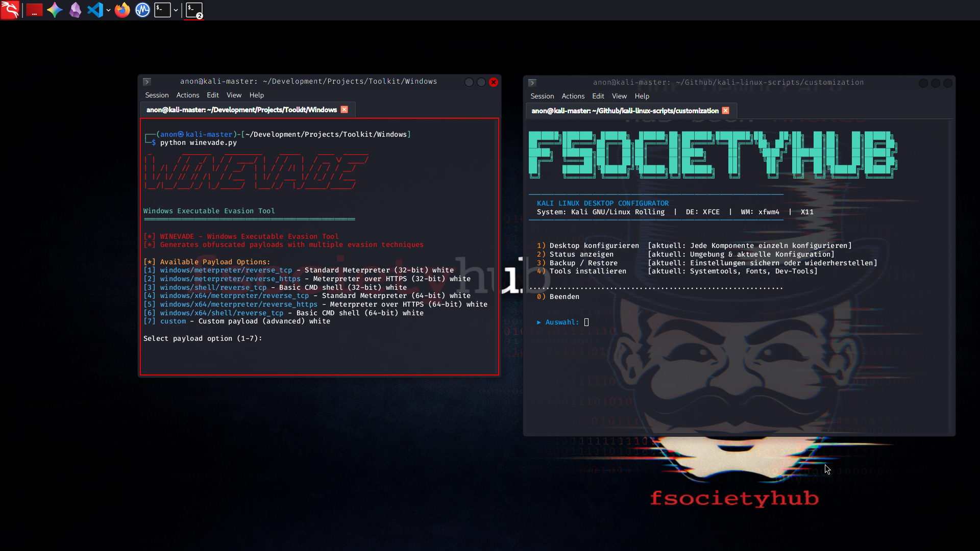 Kali Linux Desktop Customization