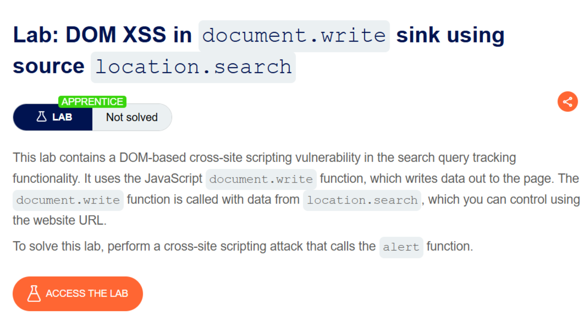 Diving into the DOM: My Third XSS Lab on PortSwigger